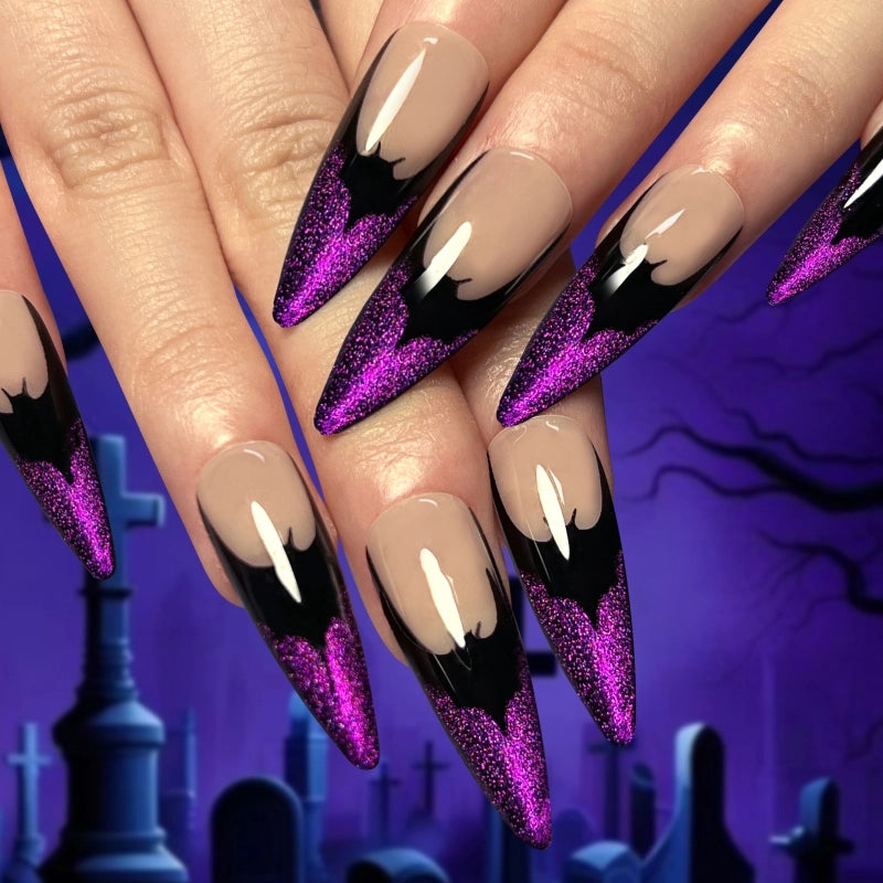 Halloween Cool Style Blood Stains Press-on Nails 1 Set