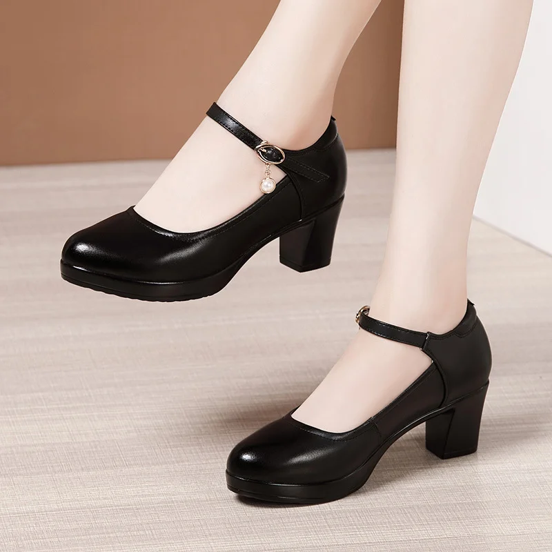 Yyvonne Ultra-High Heels Catwalk High Heels Women's Thick Heels Thick-Soled Waterproof Platform Round Head Large Size Cheongsam Show Shoes