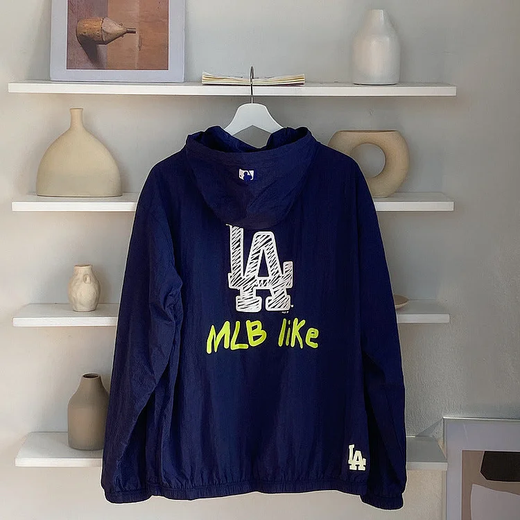 Yankees Loose Hooded Men and Women Same Style Sun Protective Clothes Coat