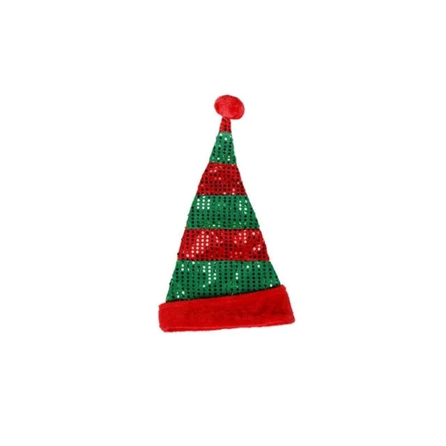 Funny Christmas Elf Costumes Matching Hat Decoration Props-elleschic