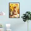 uk.everydayedeals (Limited Stock)Diamond Painting - Full Round - Cat Looking at Painting(40*60cm)