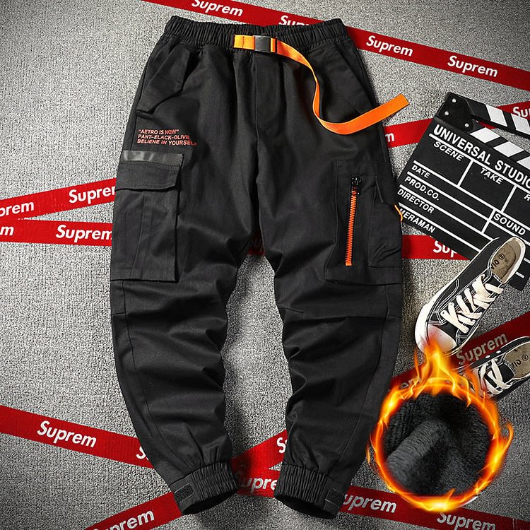 Men's Winter plus Size Loose Sports Casual Pants Men's Trousers Men's Cargo Pant