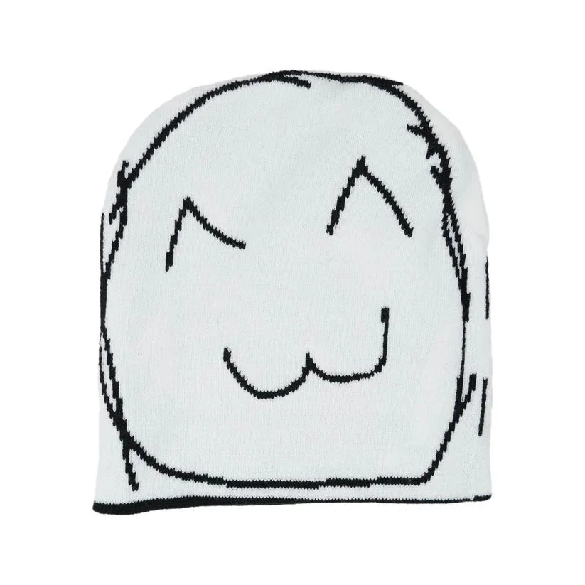 Athvotar Athvotar Halloween Tweed Pattern Knitted Hat Comfortable Warm Personality Hm Hop Halloween Gift Dome