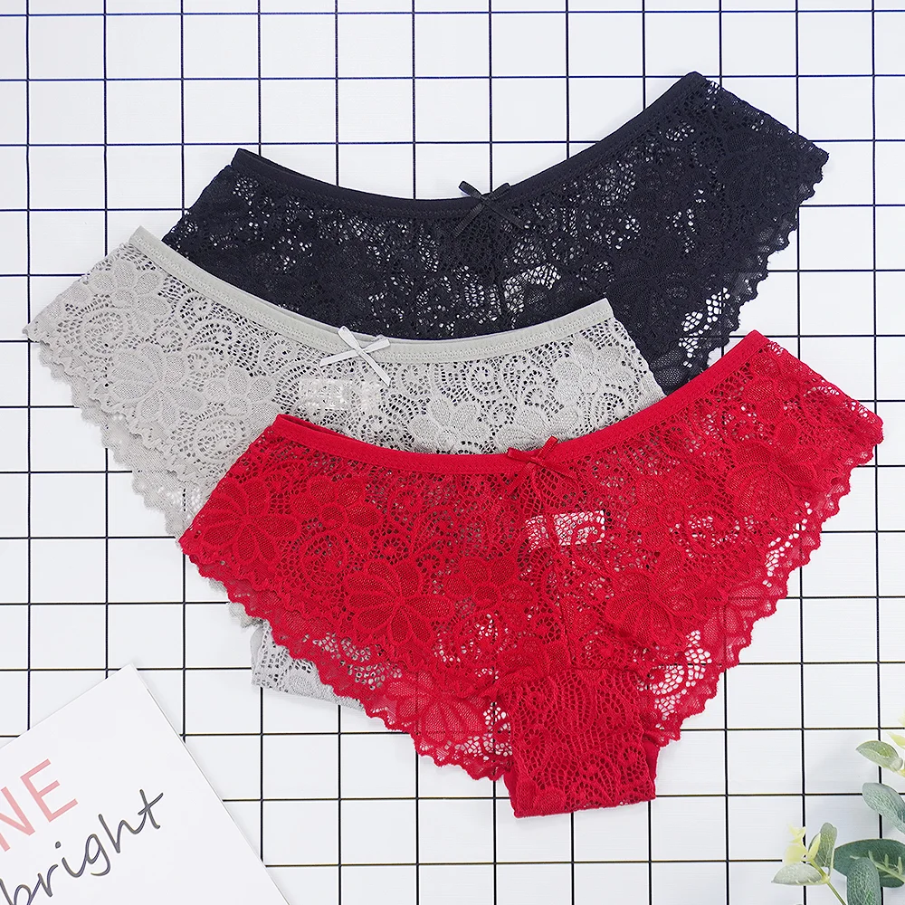 Billionm Sexy Tangas Transparent Panties Lace Panties Low Rise Thongs Women String Seamless Hollow Intimate Girls Underpants