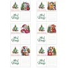 6Pcs Diamond Painting Xmas Animals Greeting Card for Holiday Party Favors