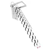[US Local Warehouse] Ceiling Mounted Attic Ladder w/Handrails Retractable Loft Stairs 660LBS Capacity