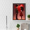 Peinture diamant diamant couple foret carré de la Saint-Valentin-35*45cm