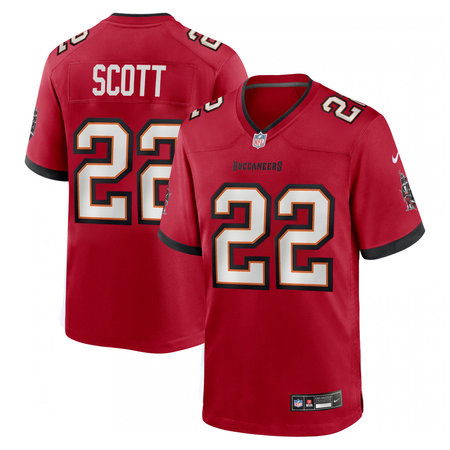 Youth Tampa Bay Buccaneers #22 Keionte Scott Nike Red Game Jersey