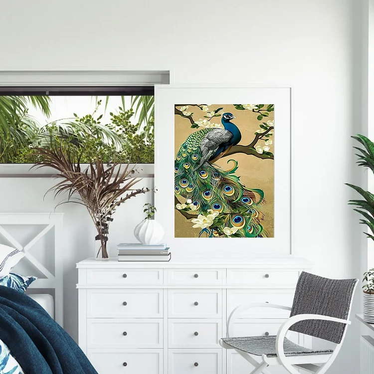 Peacock - Full Round - Diamond Painting (30*40cm)