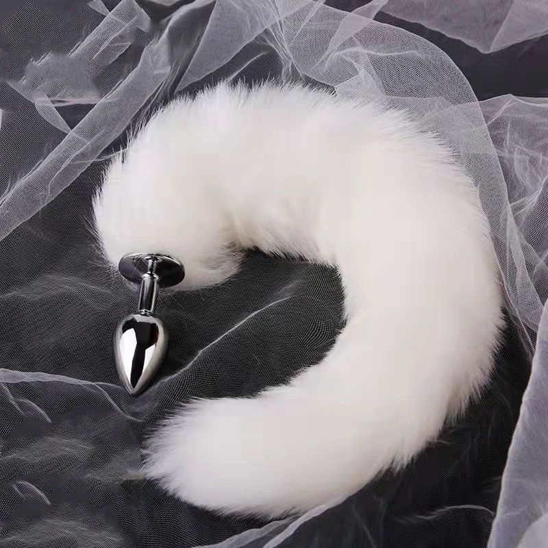 Luxe Fox Tail Stainless Steel Anal Plug 