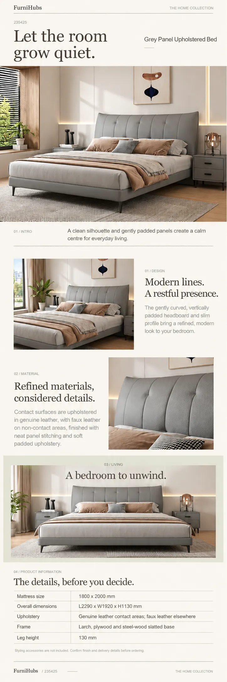 Upholstered Bed 235425