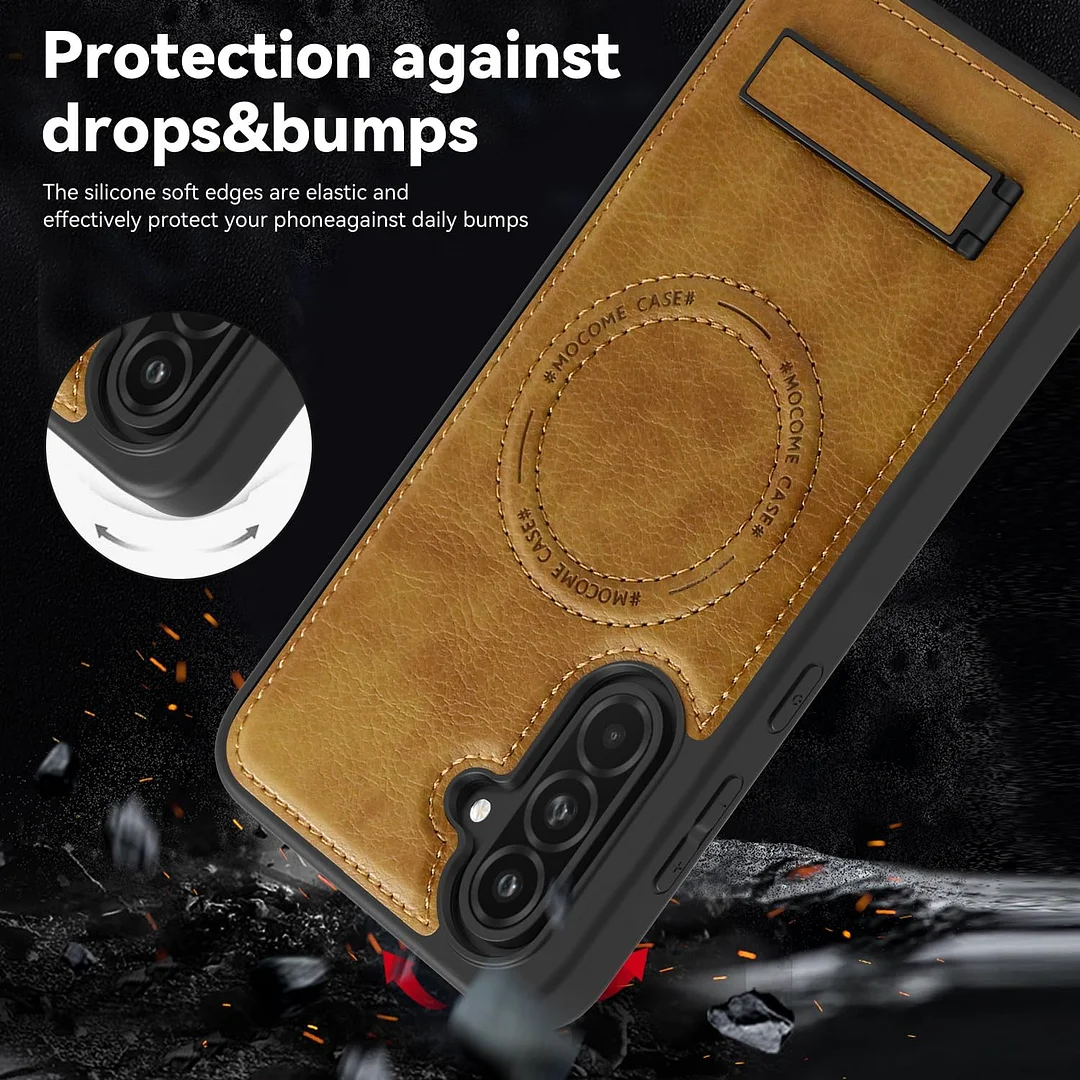 Samsung Galaxy Z Fold 6 Leather Case Magnetic Protective Case Holder Phone Case