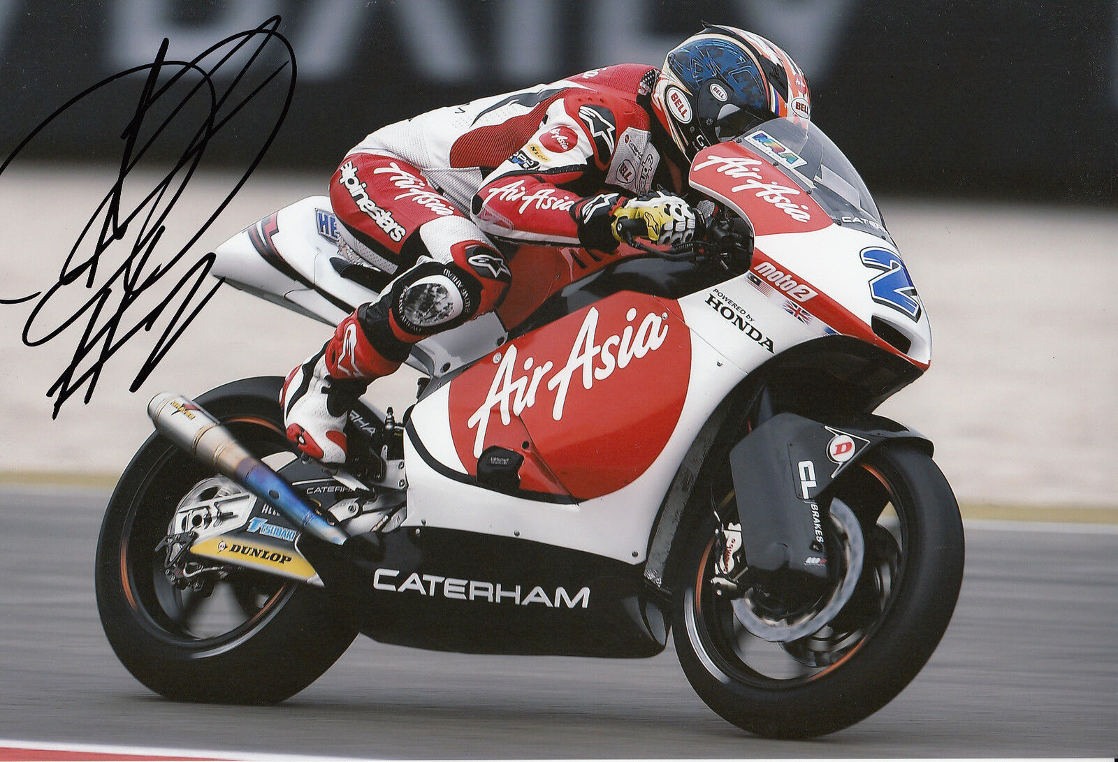 Josh Herrin Hand Signed AirAsia Caterham Suter 12x8 Photo Poster painting 2014 Moto2 1.