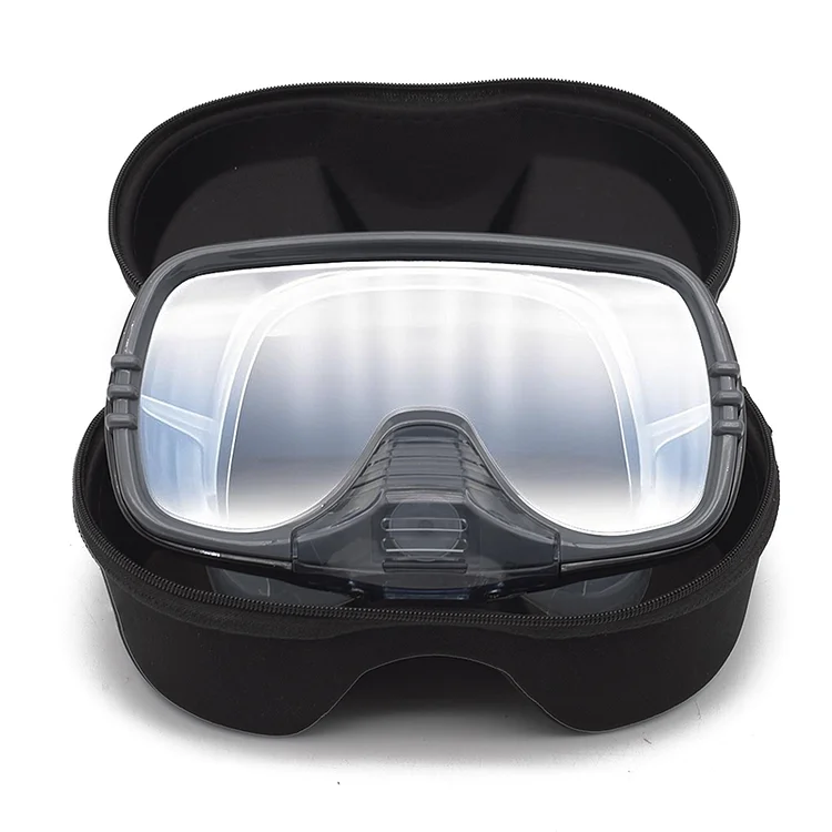 Large Frame Diving Mask with Drain Valve | HD Tempered Glass Lens & Adjustable Silicone Strap,Swim Goggles,buceo, 수영,스노클링,