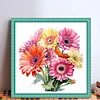 Gerbera - 11CT Stamped Cross Stitch - 40*40cm - Flower