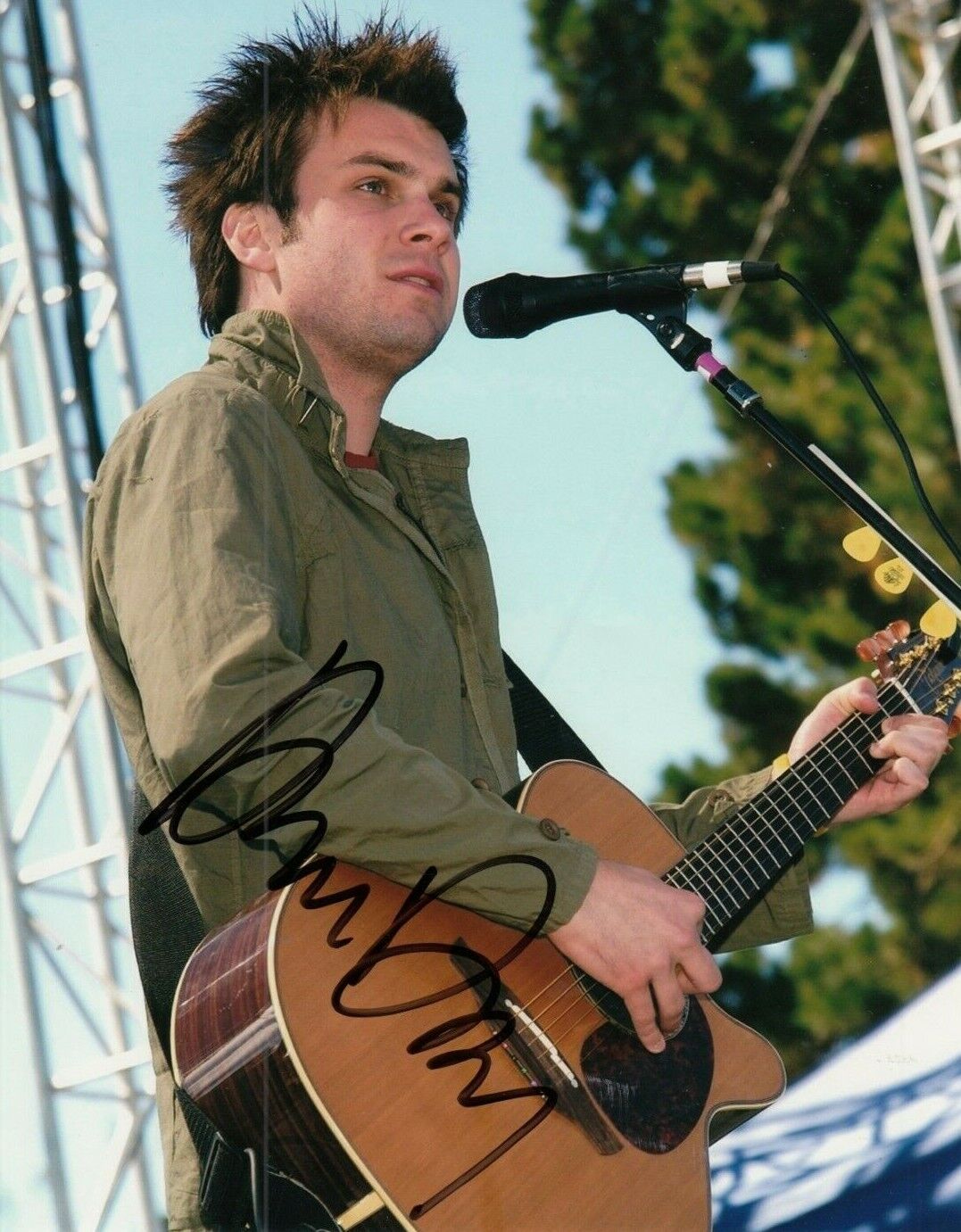 HOWIE DAY signed (COLLIDE) Music Singer 8X10 Photo Poster painting *Longest Night* W/COA #1