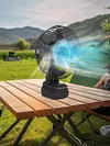 Air Circulator Fan Rechargeable Portable Camping Fan 2 Speed Settings for Car RV