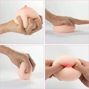 Silicone Boob Stroker Penis Masturbator Breast Pleasure Stress Release Sex Toys Silicone Boob Stroker Penis Masturbator Breast Pleasure Stress Release Sex Toys