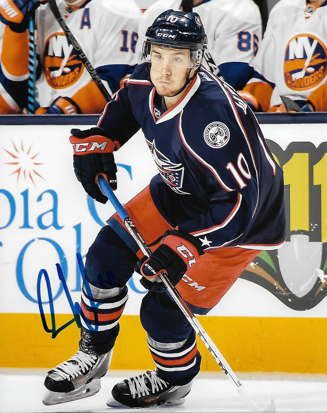 Columbus Blue Jackets Alexander Wennberg Signed Autographed 8x10 Photo Poster painting COA