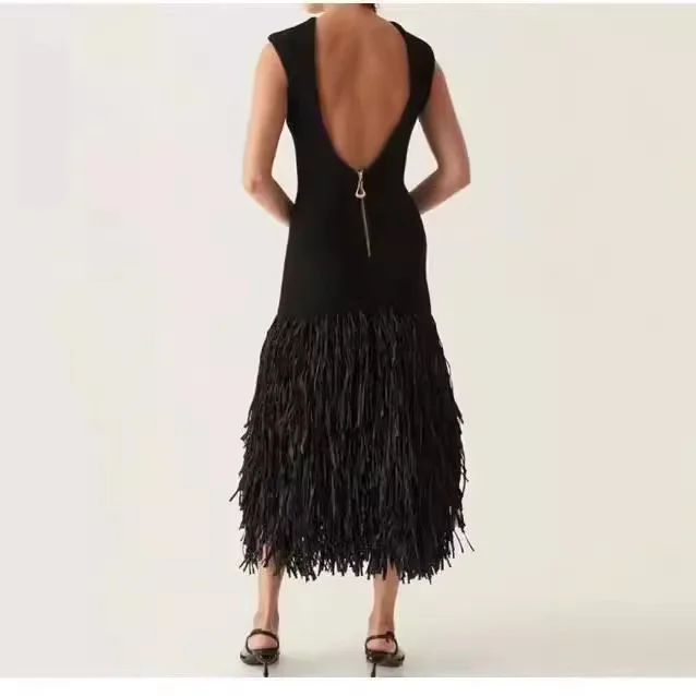 Nigikala Nigikala Women's Clothing Explosion Ousted Back Zipper Dress