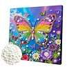 Butterfly Art Diamond Painting Kit for Adults Home Decor 25x25cm With Frame
