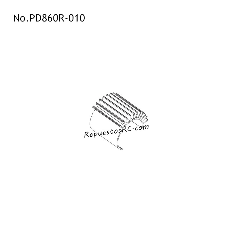 PD RACING TR10 Piezas Disipador Motor PD860R-010