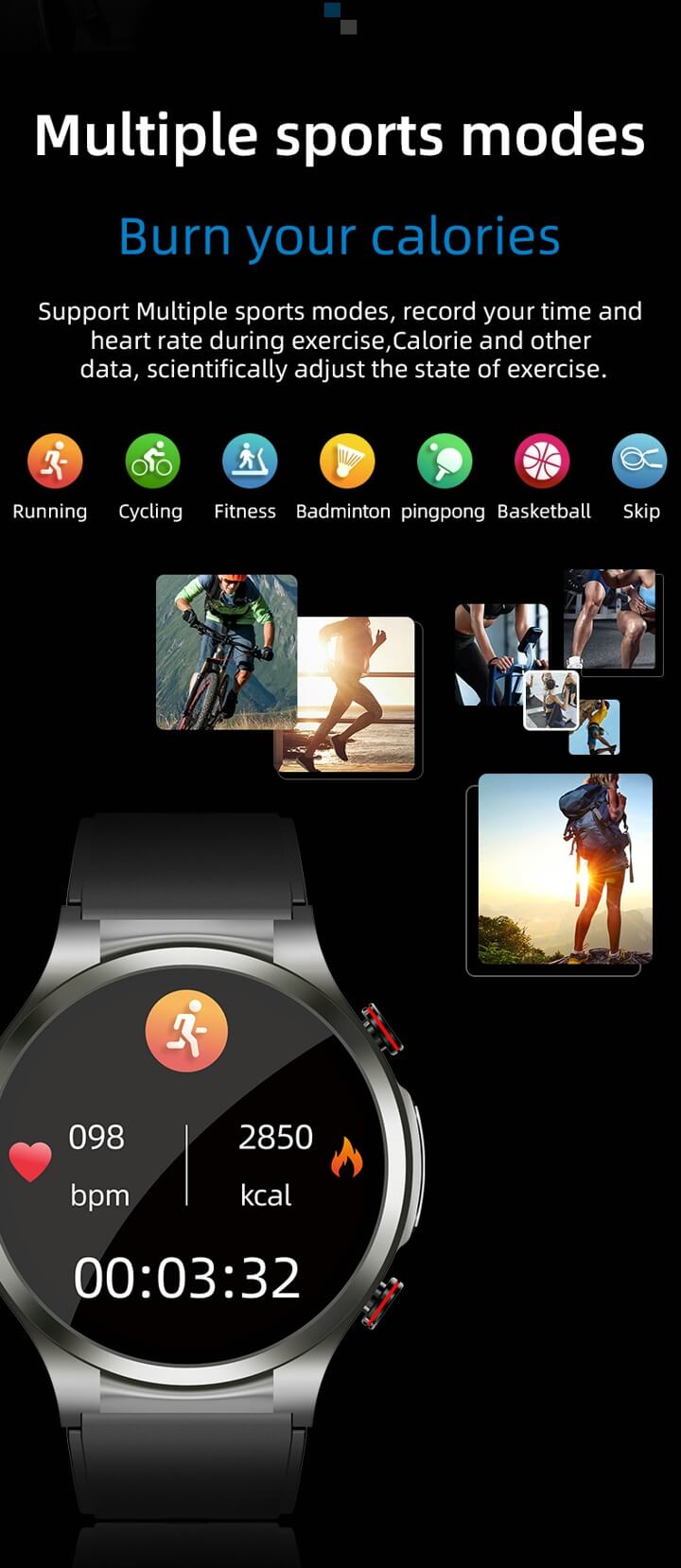 Findtime S43 Smart Watch with Glucose Monitor