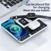 4-in-1 Wireless Charging Stand for iPhone 2024, Apple Watch, AirPods Pro and Samsung/Xiaomi Smartphones - Foldable design for easy carrying