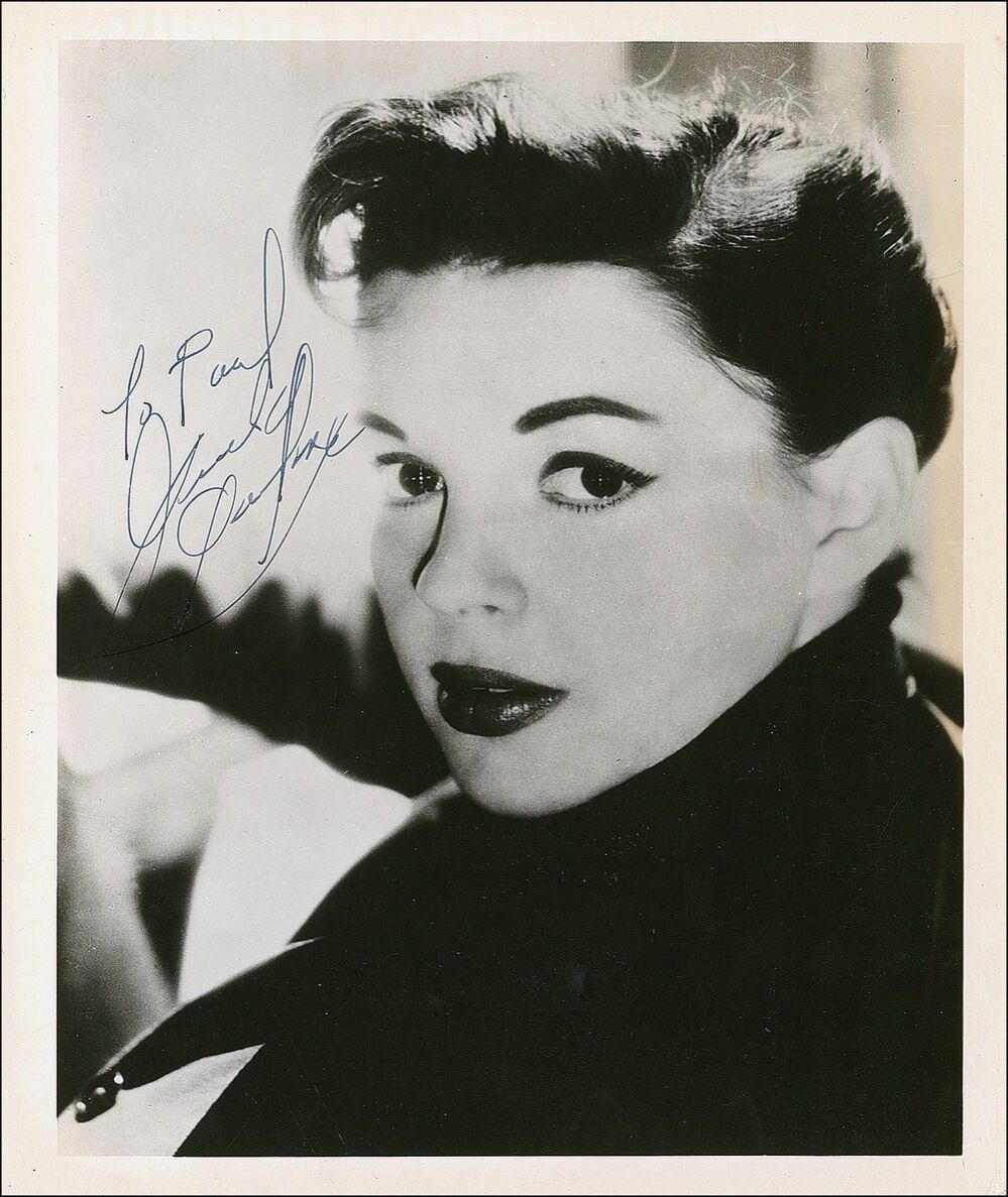 JUDY GARLAND Signed Photo Poster paintinggraph - Film Actress & Singer Vocalist - preprint