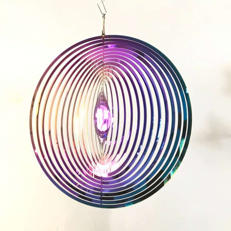 Round Rotating Wind Chimes