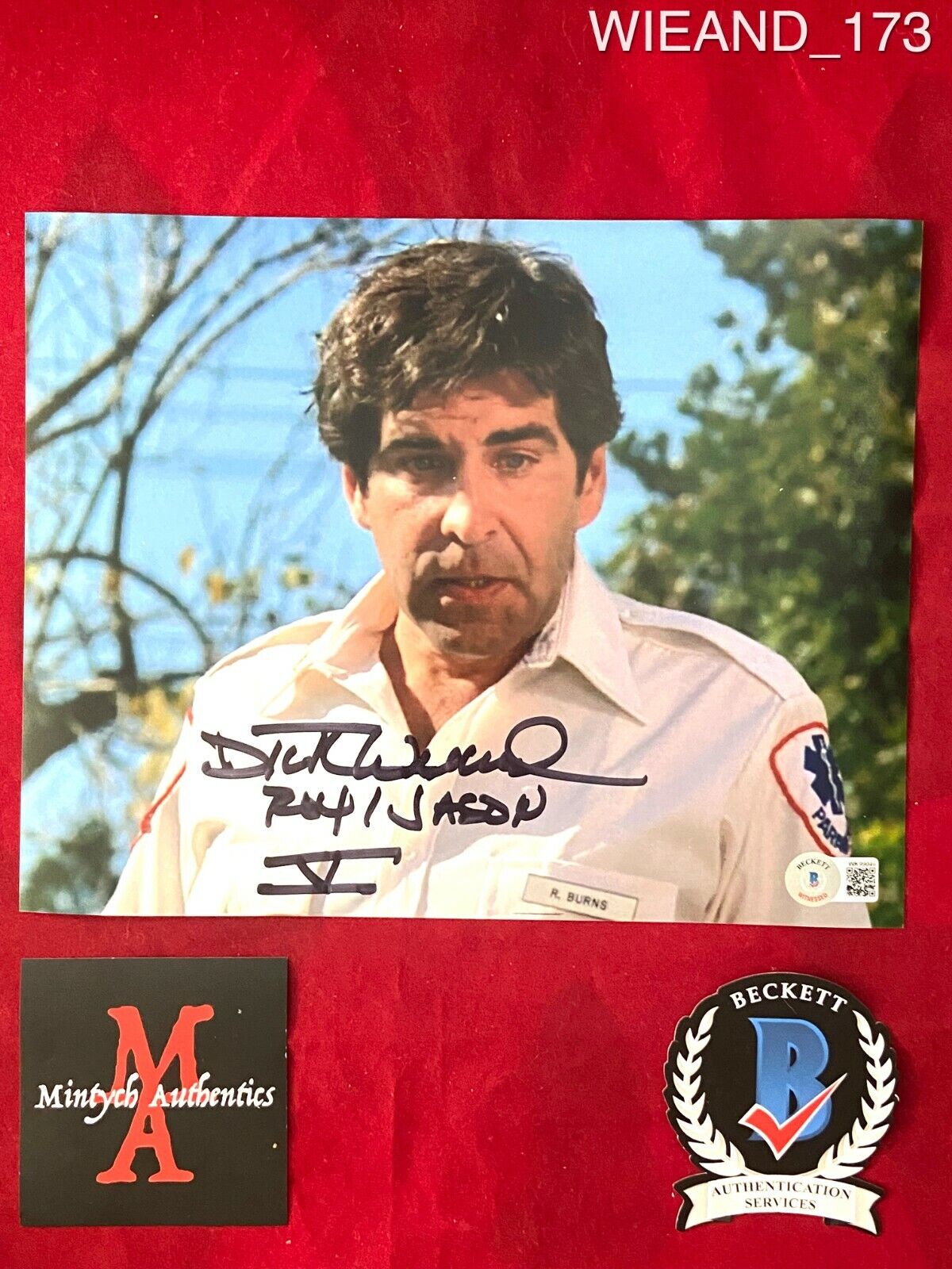 DICK WIEAND AUTOGRAPHED SIGNED 8x10 Photo Poster painting! FRIDAY THE 13TH ! BECKETT COA! HORROR