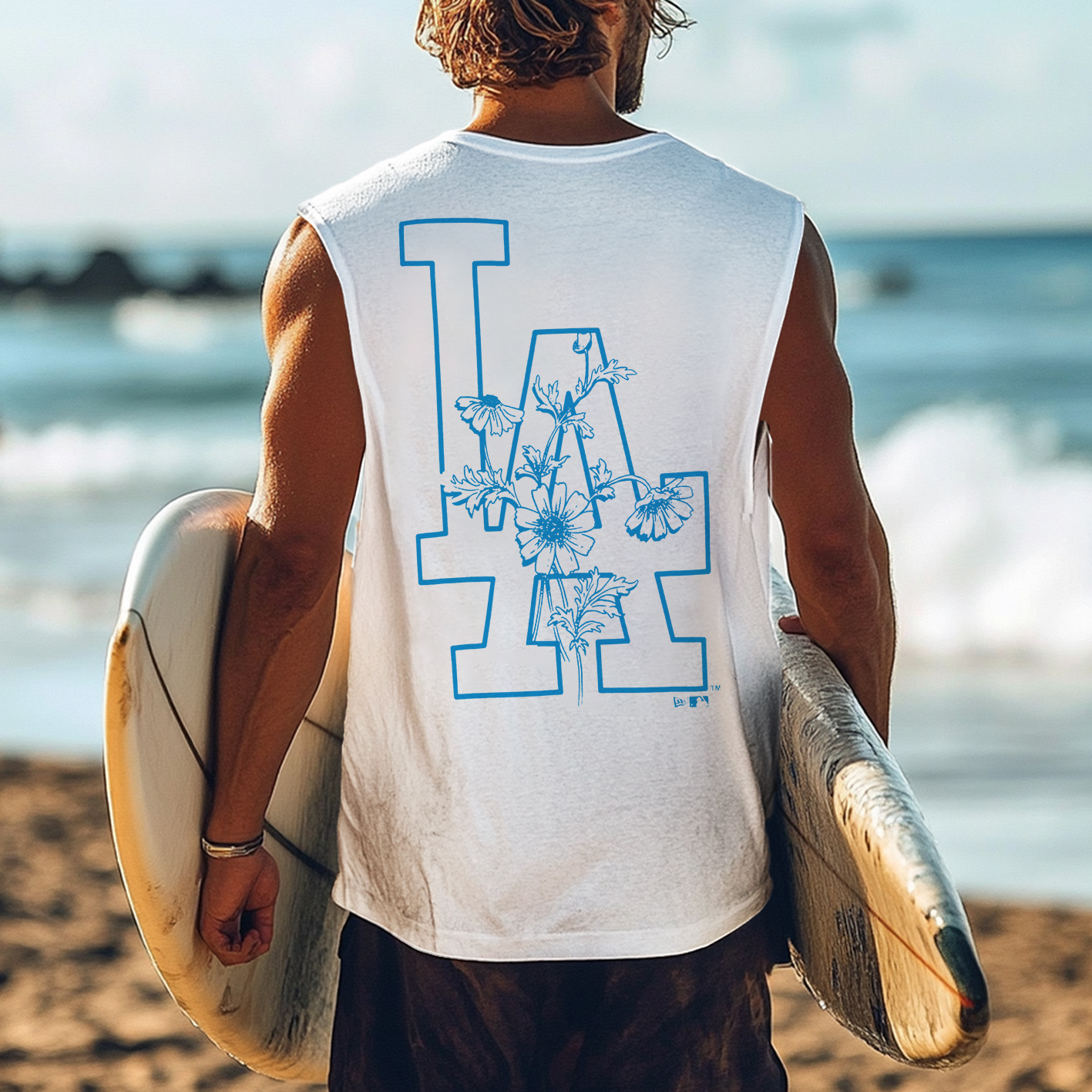 MLB Daisy Oversized Cotton Tank Top