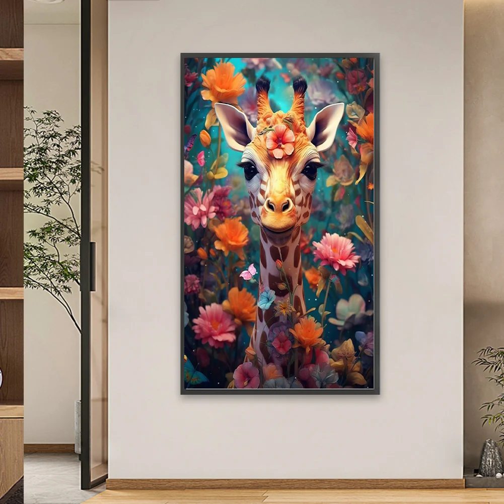 Diamond Painting - Full Square Drill - Giraffe(Canvas|45*75cm)
