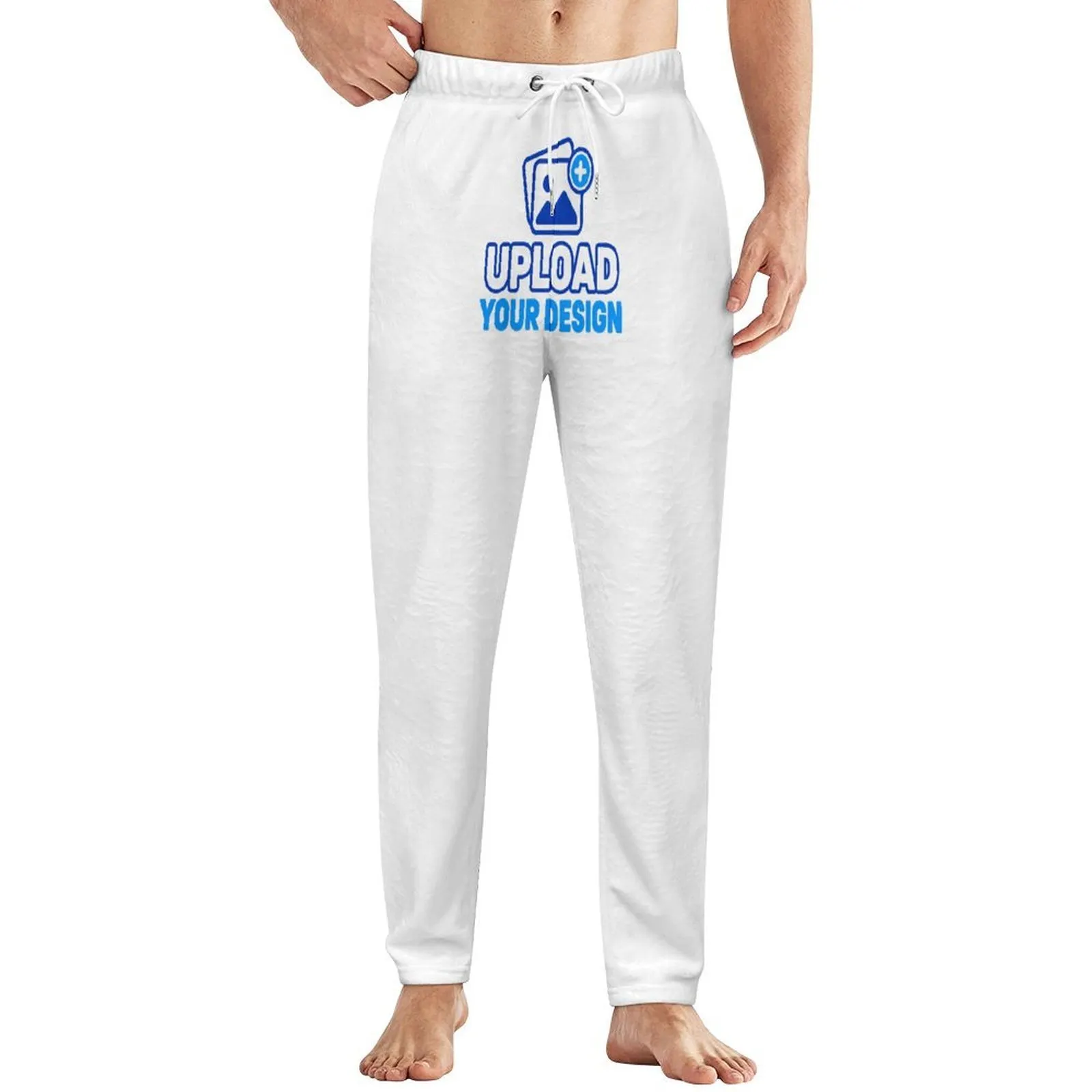 Men's Faux Fur Relaxed Sleep Pants custom product view 8