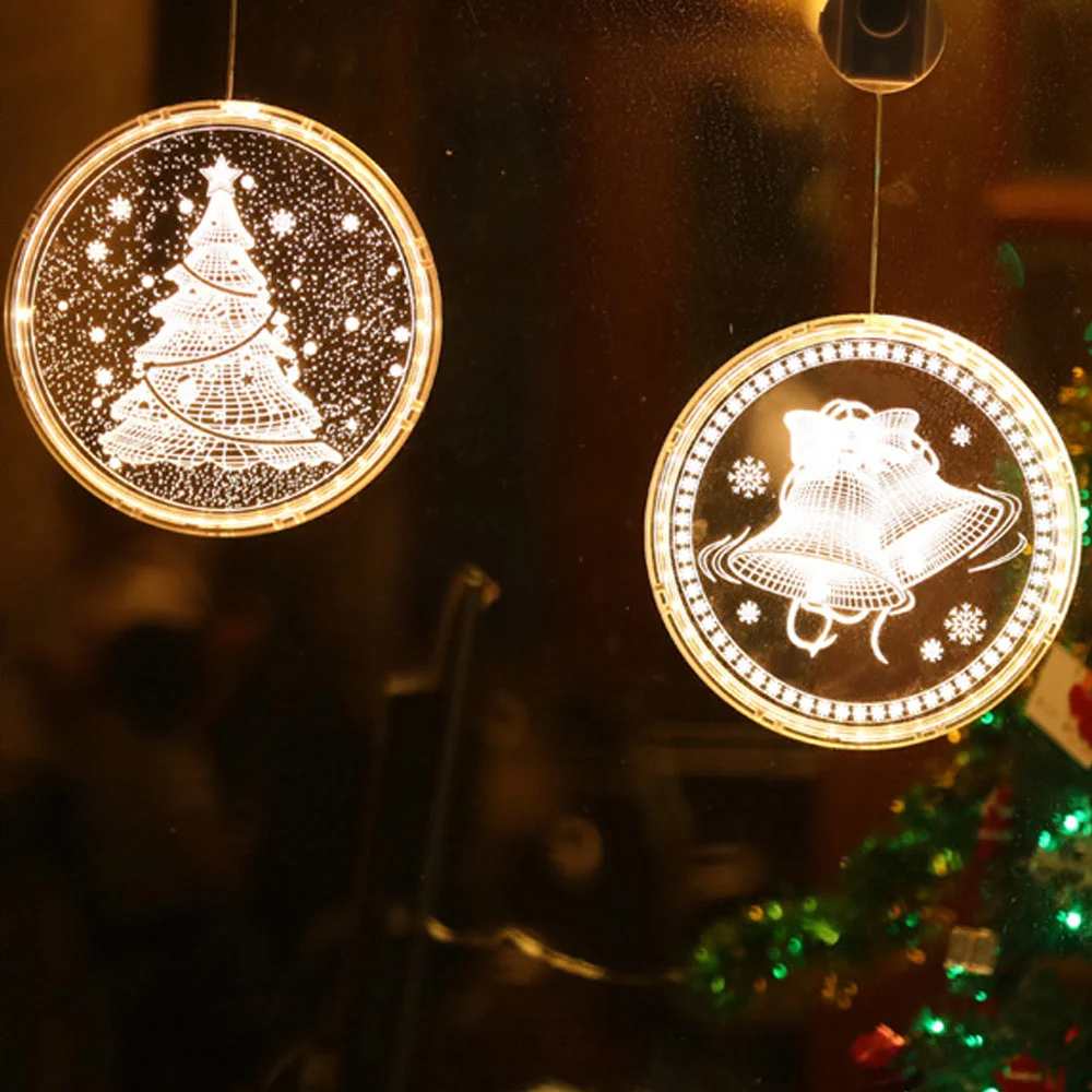 Christmas room decoration festive decoration star 3D coloured lights string lights