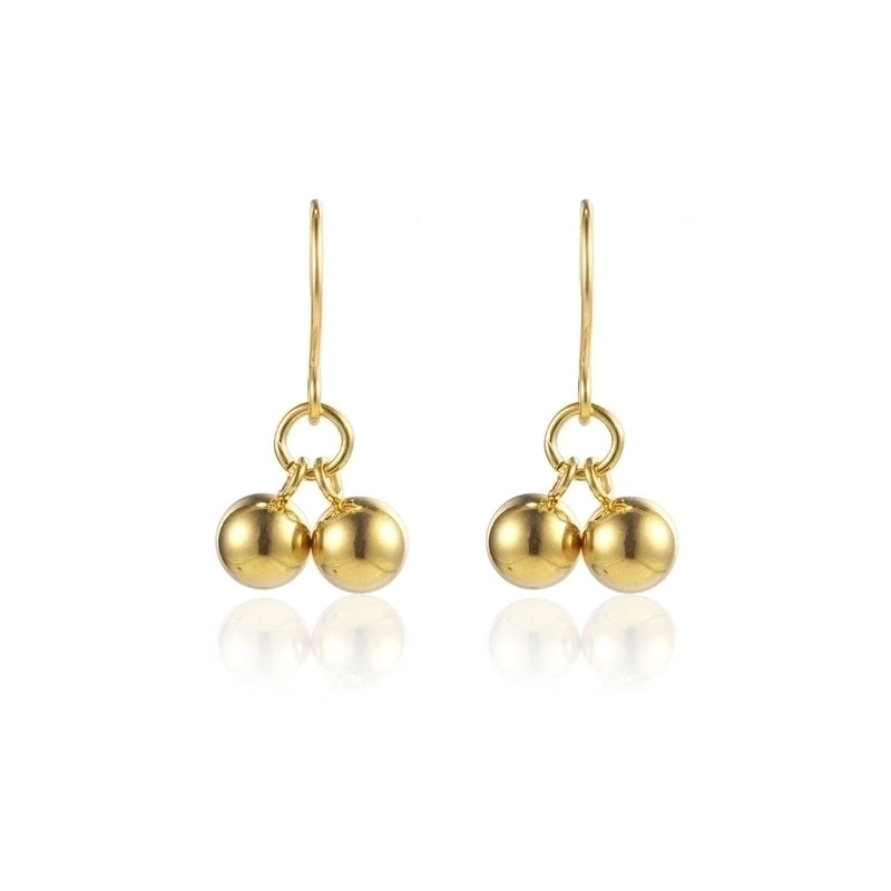 1 Pair Casual Elegant Solid Color Plating 304 Stainless Steel 18K Gold Plated Drop Earrings