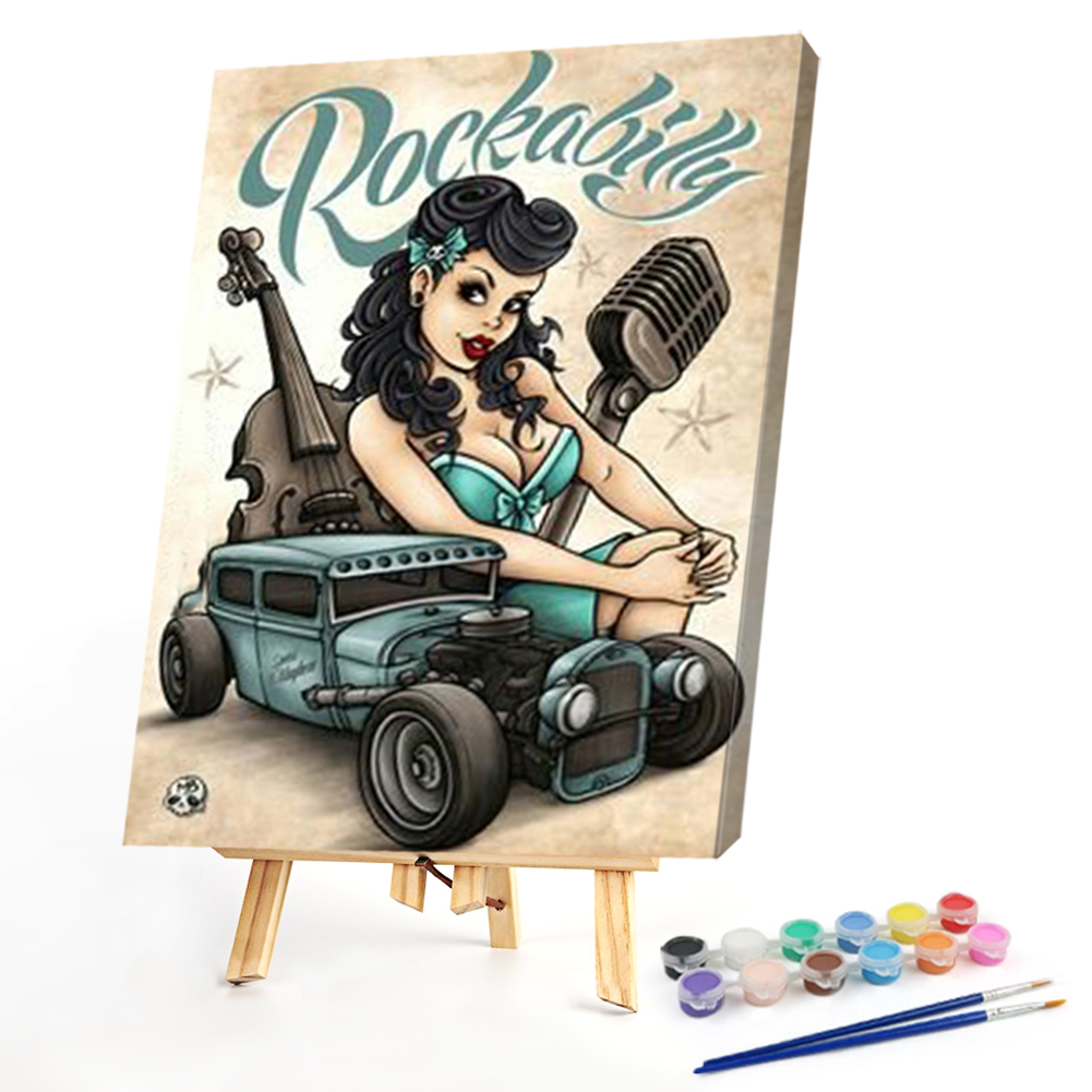 

40*50CM - Paint By Numbers - Rock Women, 501 Original