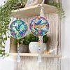 2pcs Bird Diamond Painting Double-sided Crystal Window Suncatcher Craft Set Birthday Gifts Home Garden Decor Hanging Kit