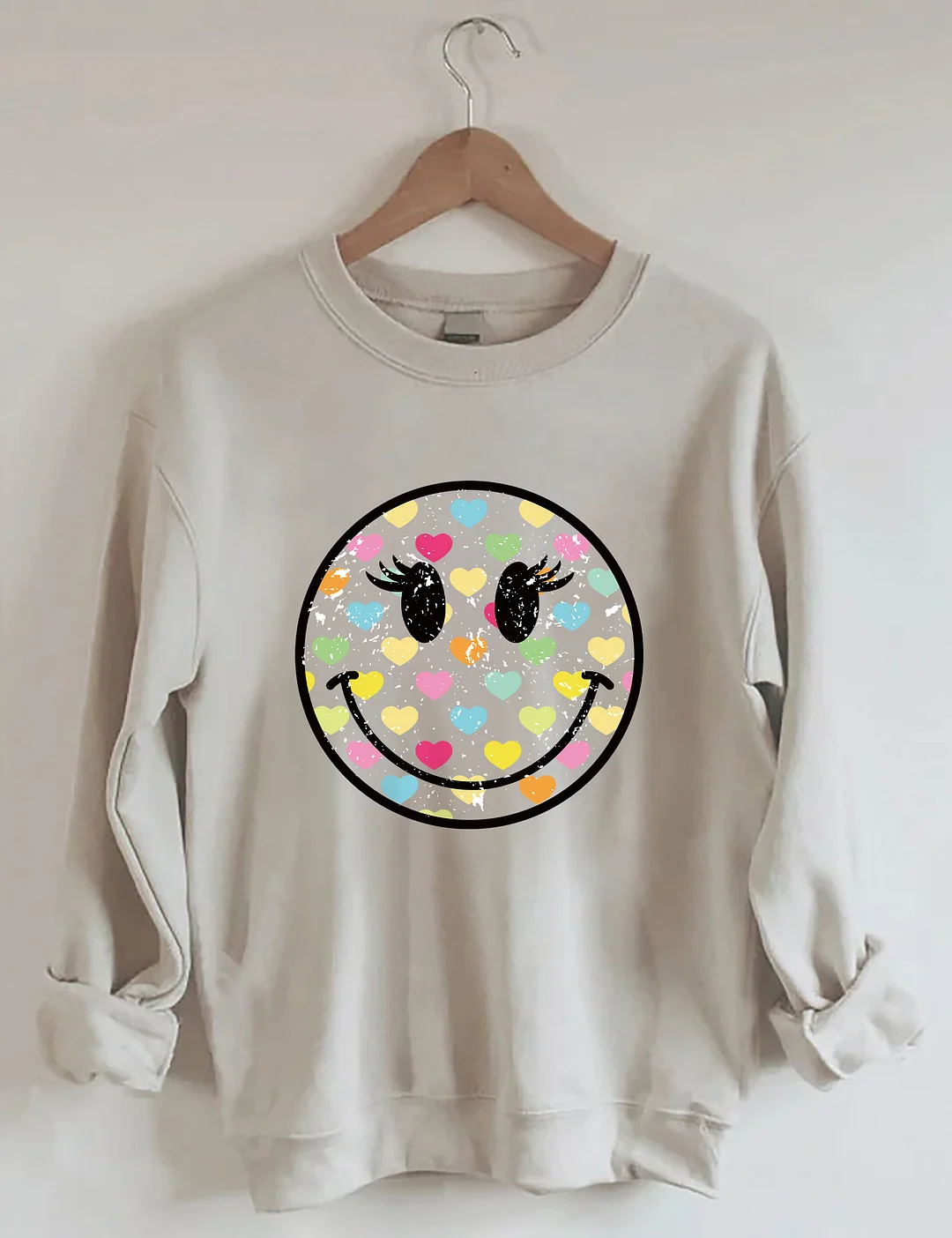 Smiley With Lashes Sweatshirt