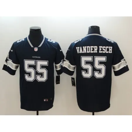 Men's NFL Dallas Cowboys #55  Vander Esch Navy 2018 Draft Vapor Untouchable Limited Stitched Jersey