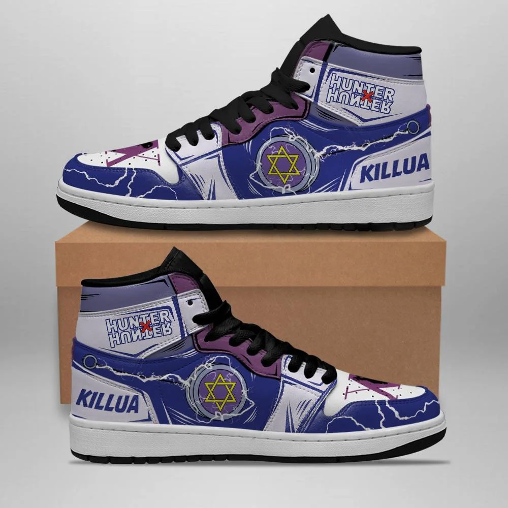 Kingofallstore - Killua Shoes Hunter X Hunter Sneakers YoYo HxH Anime Shoes