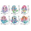 6Pcs Acryl Meerjungfrau - 5d DIY Handwerk Aufkleber Magnet