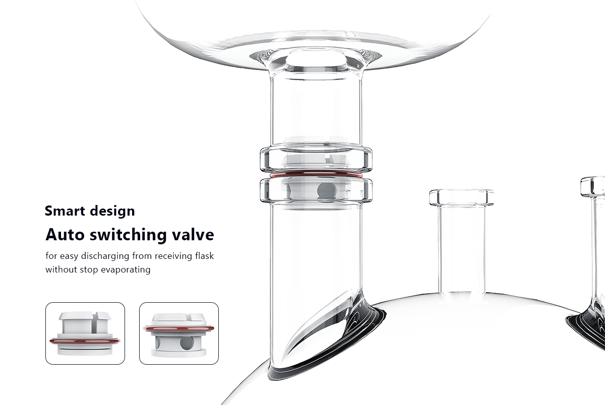 13G/50L Rotavap Rotary Evaporator with Motorized+Manual Lift DOVMXtech