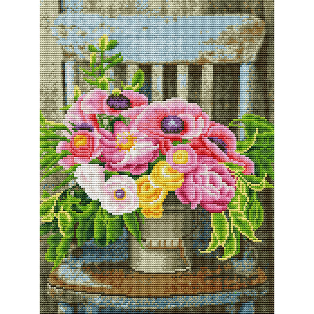 

Still Life - 11CT Stamped Cross Stitch - 36*46CM, 501 Original