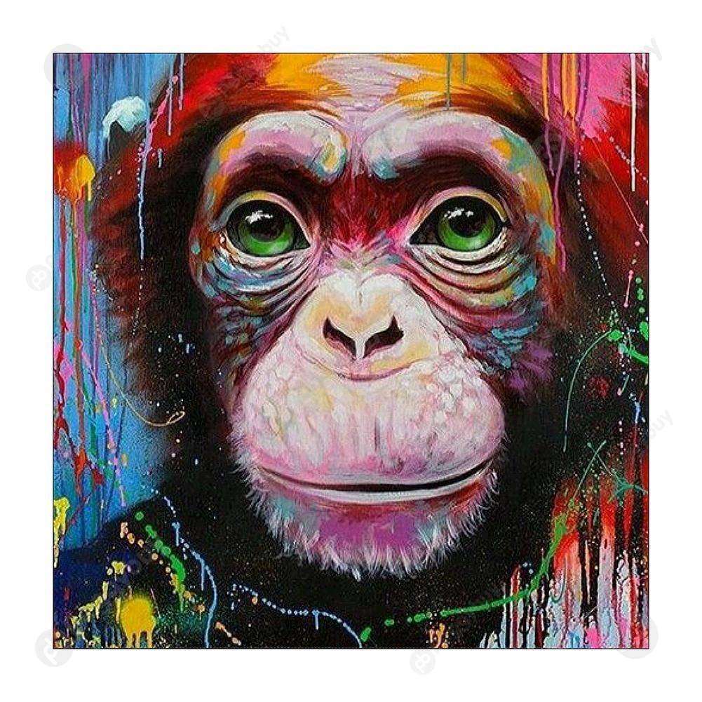 

Monkey - Round Drill Diamond Painting - 30*30CM, 501 Original