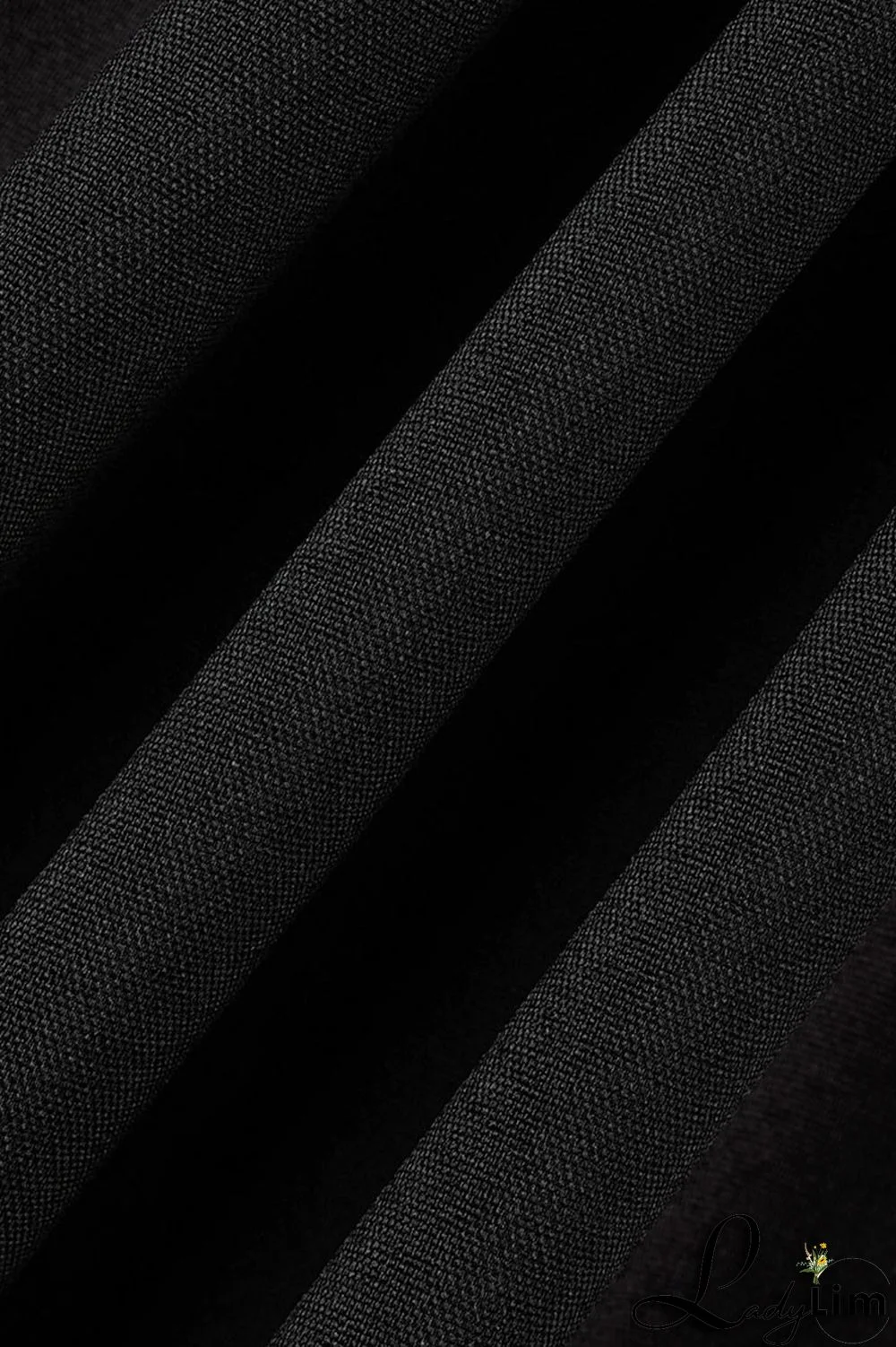 Black Casual Solid Patchwork Buckle Turndown Collar Straight Plus Size Dresses