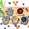 8pcs/set DIY Wooden Diamond Painting Art Coaster Kit with Holder (Halloween Cat)