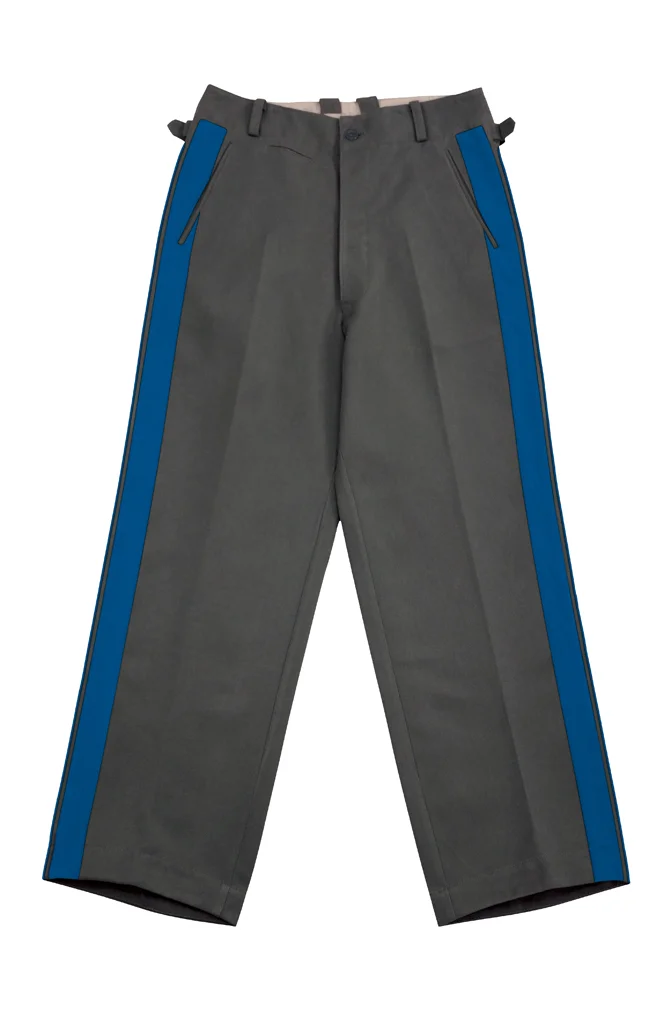   Kriegsmarine German Coastal General Stone Grey Gabardine Straight Trousers German-Uniform