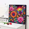 (Pre-Framed)Butterfly Flower-Special Shape Diamond Painting Kit(29x29cm)