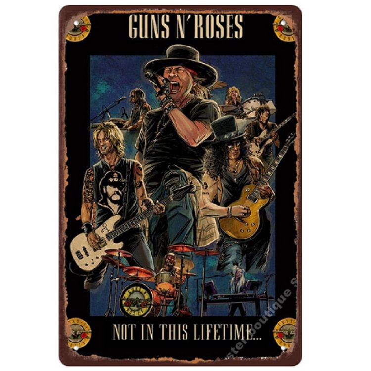 【20*30cm/30*40cm】Guns N' Roses - Vintage Tin Signs/Wooden Signs